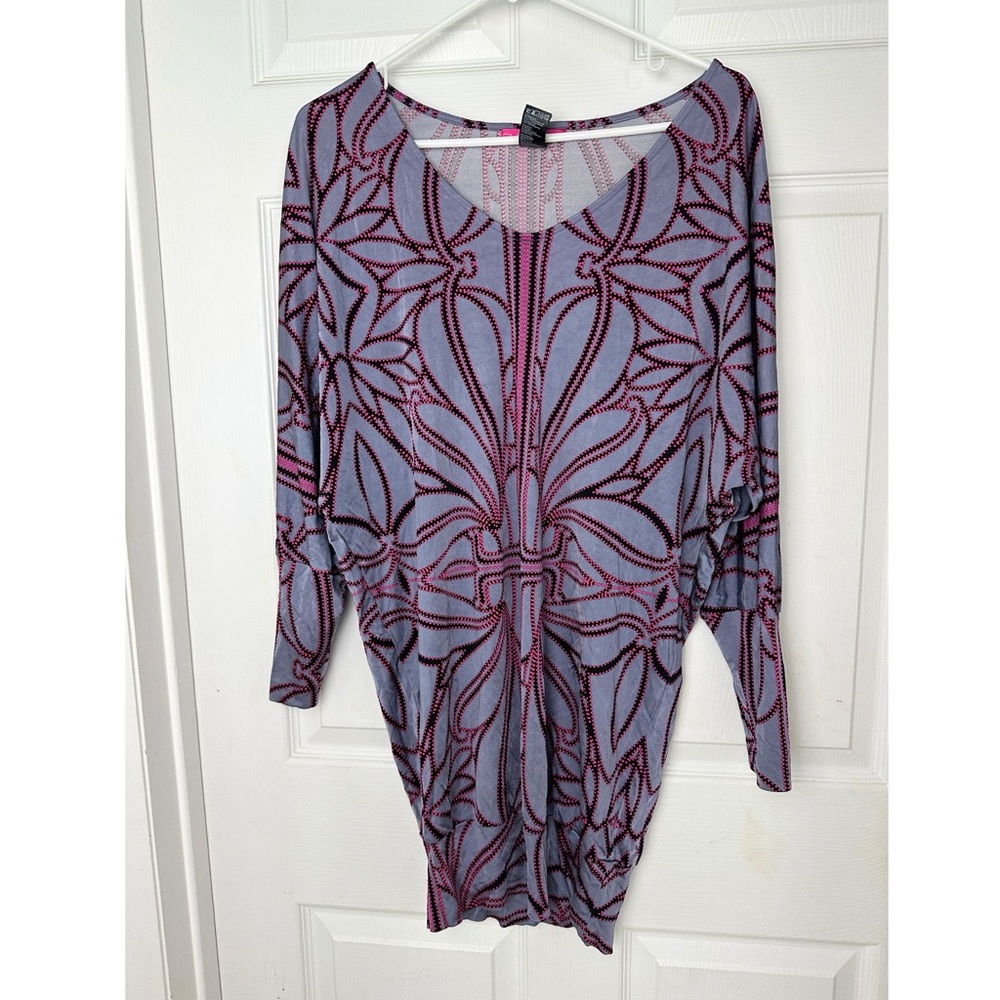 Y2K Custo Barcelona Lavender Rare Dolman Sleeve Sack Dress / Tunic Sz:Small